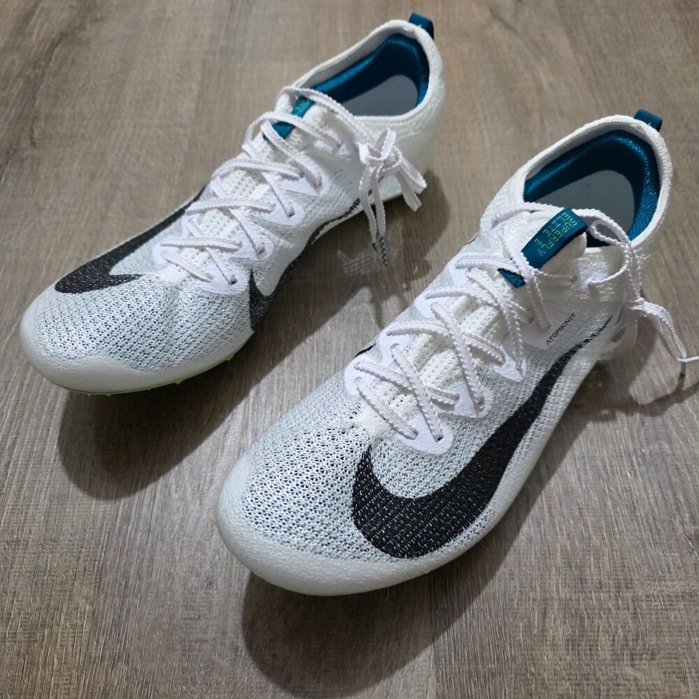 Nike Zoom Rival Sprint Track Spikes White Black Volt Mens 11.5 FZ9662-100 No Box
